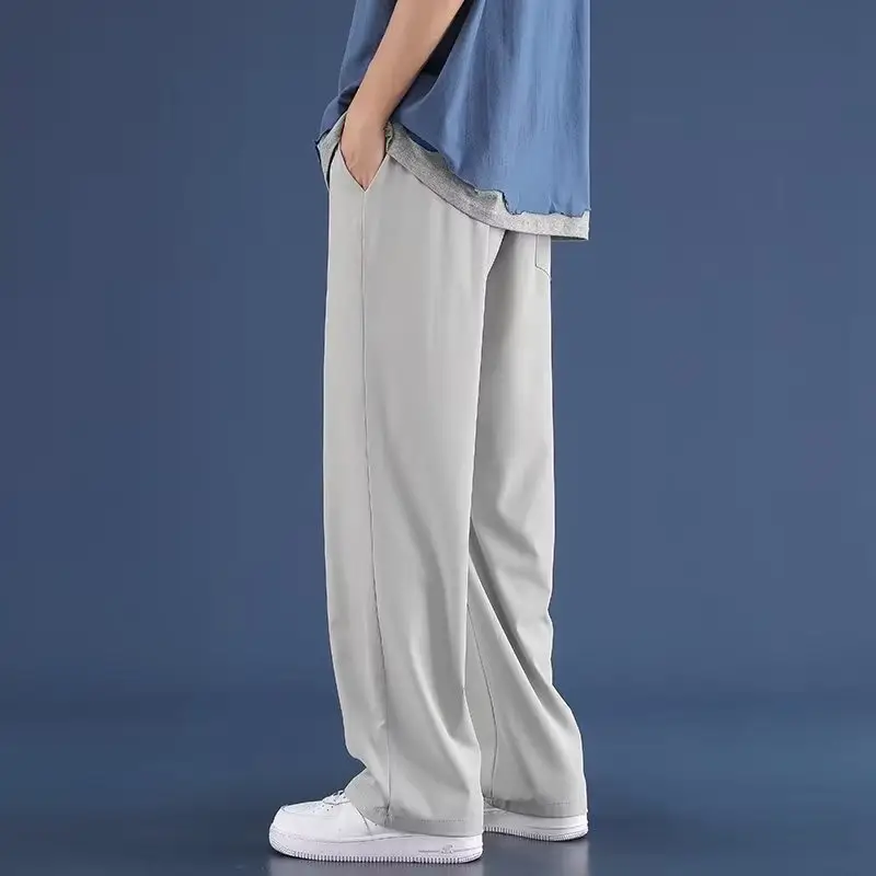 Men's Ice Silk Loose Fit Summer Pants