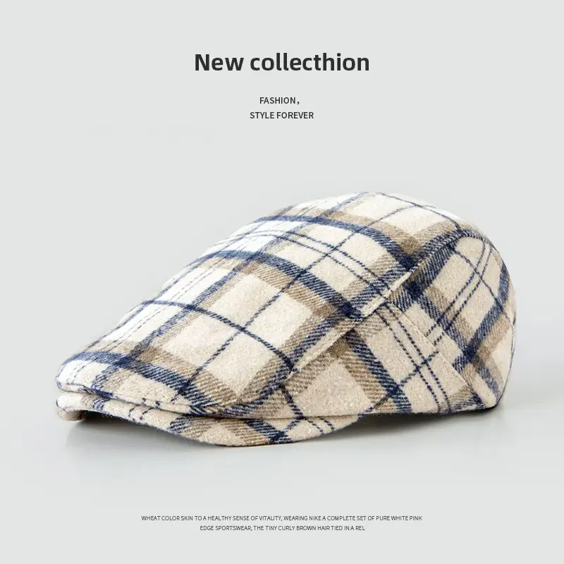 Black British Retro Forward Cap for Women