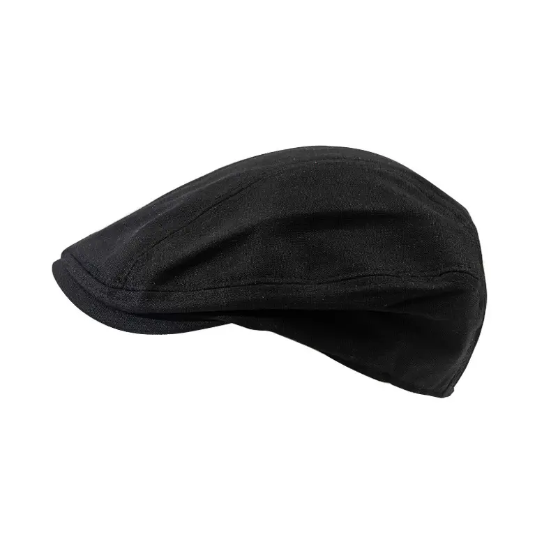 Black British Retro Forward Cap for Women