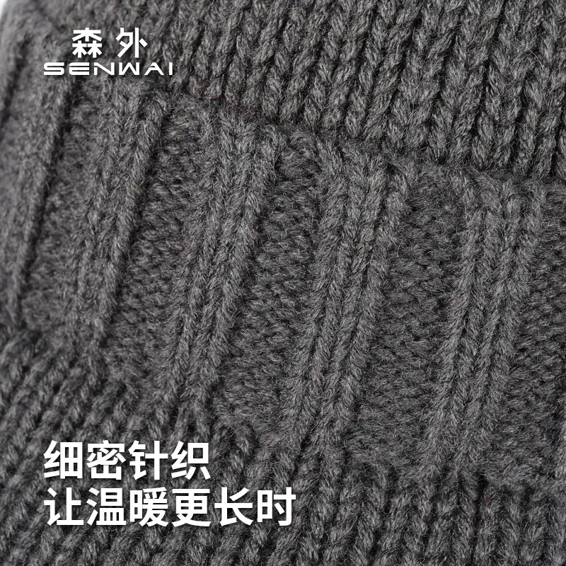 Winter Knitted Men's Hat with Warm Ear Protection - Image 12