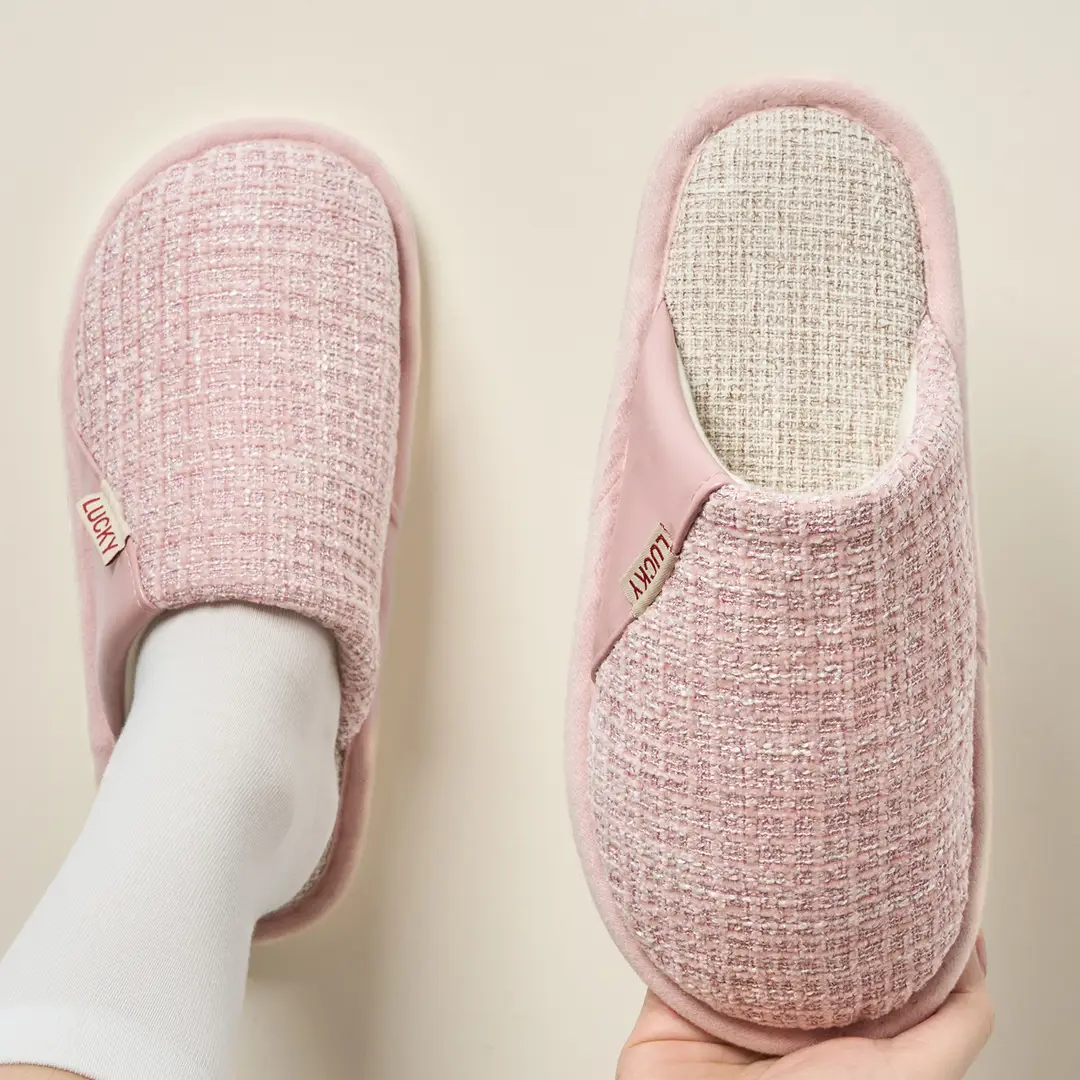 Cotton Slippers Women's Winter Wholesale Home Indoor Baotou Couple Floor Household Warm Non-slip Plush Cotton Slippers for Men - Image 6