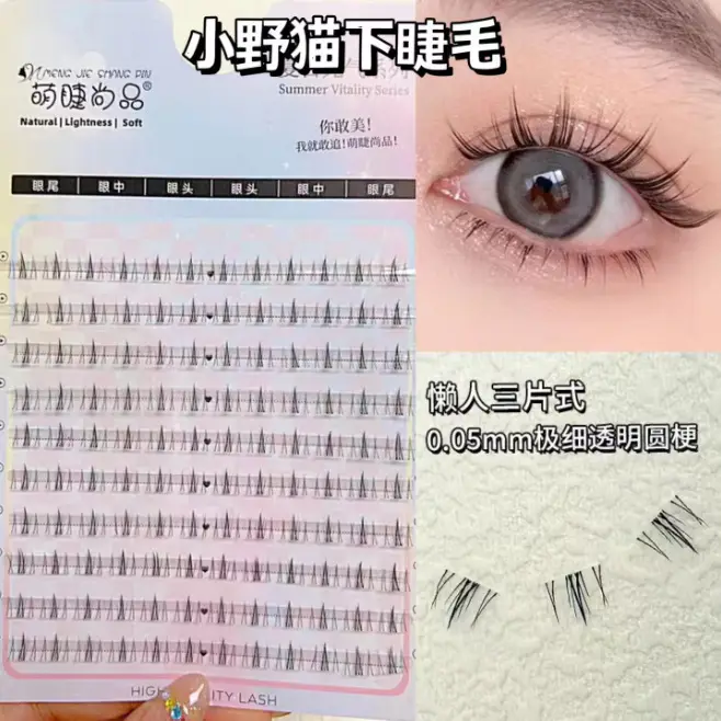 Wild Cat False Eyelashes Set for Natural Look - Image 7
