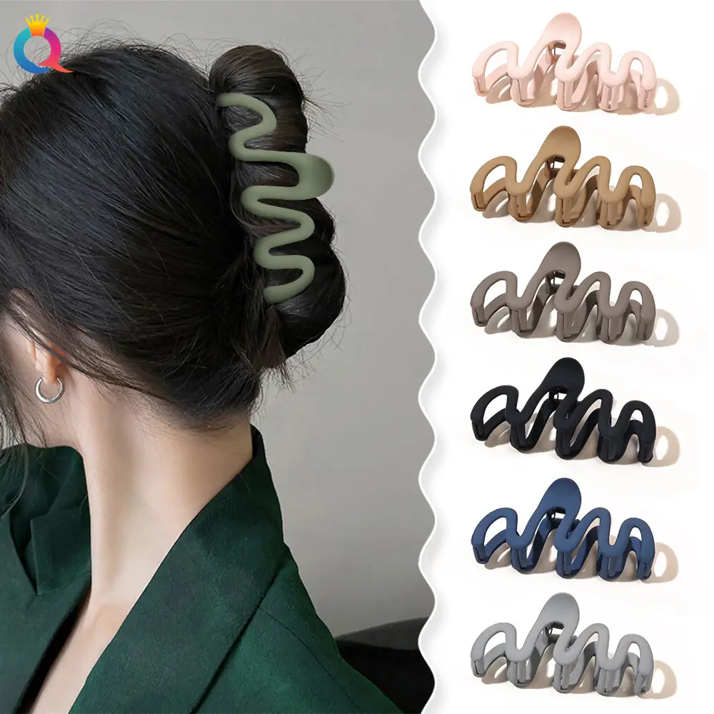 Black Wave Hair Clip for Volume & Multi-Use Hair Accessories