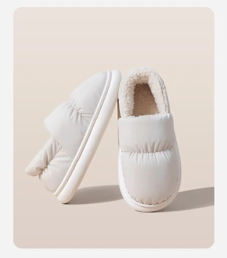 Women's Cotton Slippers Winter New Indoor Home Waterproof Thick Bottom Non-slip Warm Bag for Couple Women's Cotton Shoes — feature 8