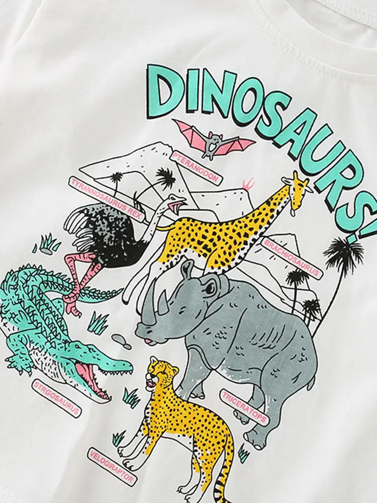Boys Cotton Long Sleeve T-Shirt Cartoon Print 2023 - Image 4