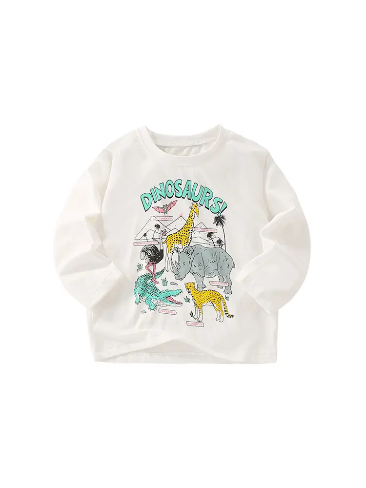 Boys Cotton Long Sleeve T-Shirt Cartoon Print 2023 - Image 6