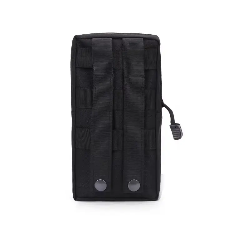 Tactical Mobile Phone Bag Black Zipper Small - Image 8
