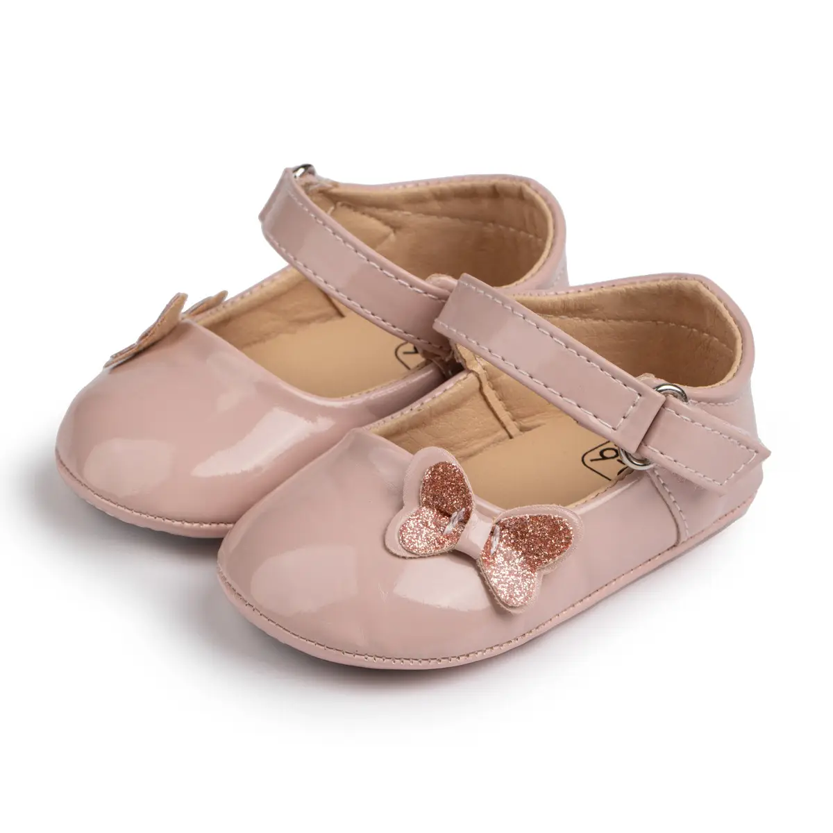 Black Bow Baby Shoes for 0-12 Months