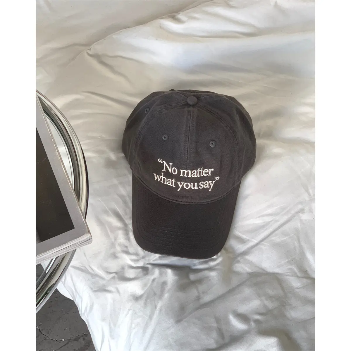 No Mialt With You Brown Baseball Cap - Image 11