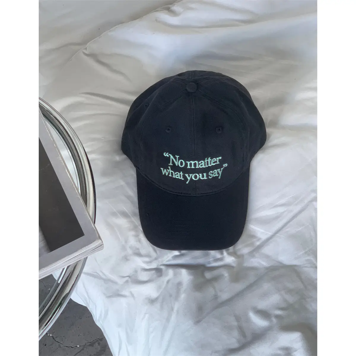 No Mialt With You Brown Baseball Cap - Image 3