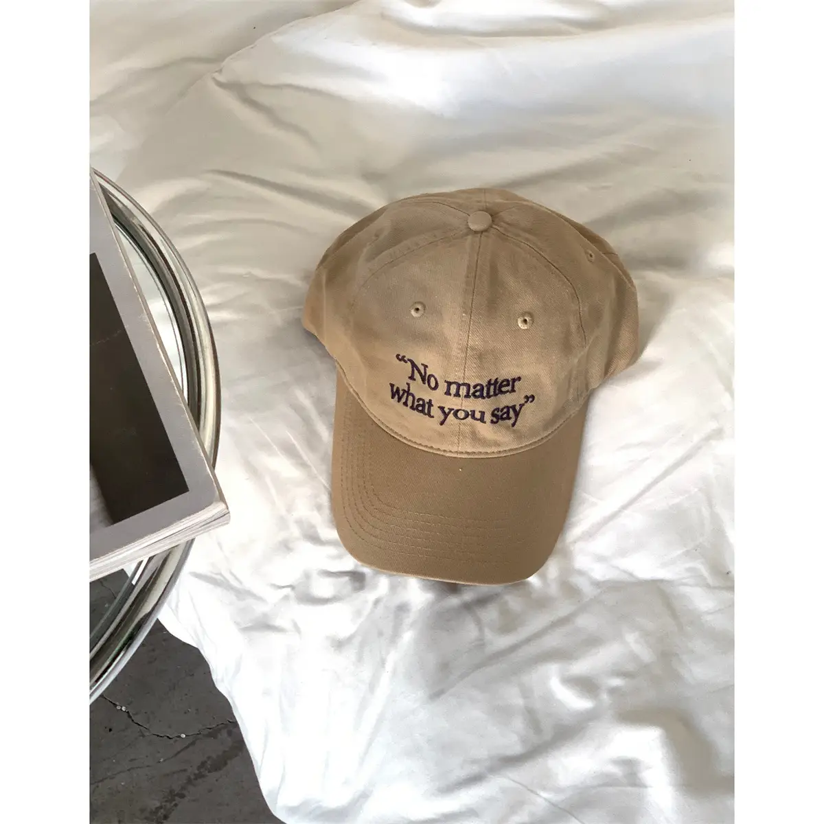 No Mialt With You Brown Baseball Cap - Image 6