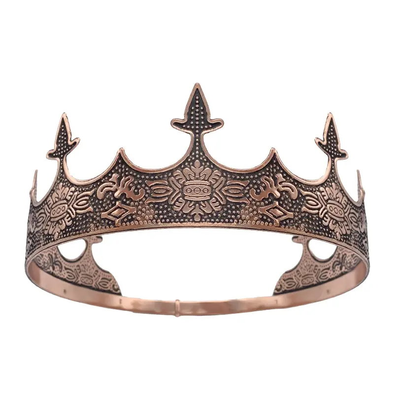 Men's Gold Silver Bronze Crown Headdress for Men - Image 6
