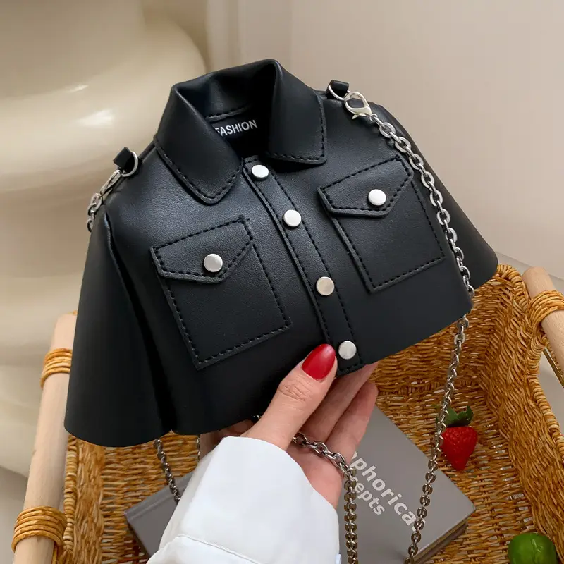 Women's Cream Shoulder Bag with Chain Strap 2023 - Image 8