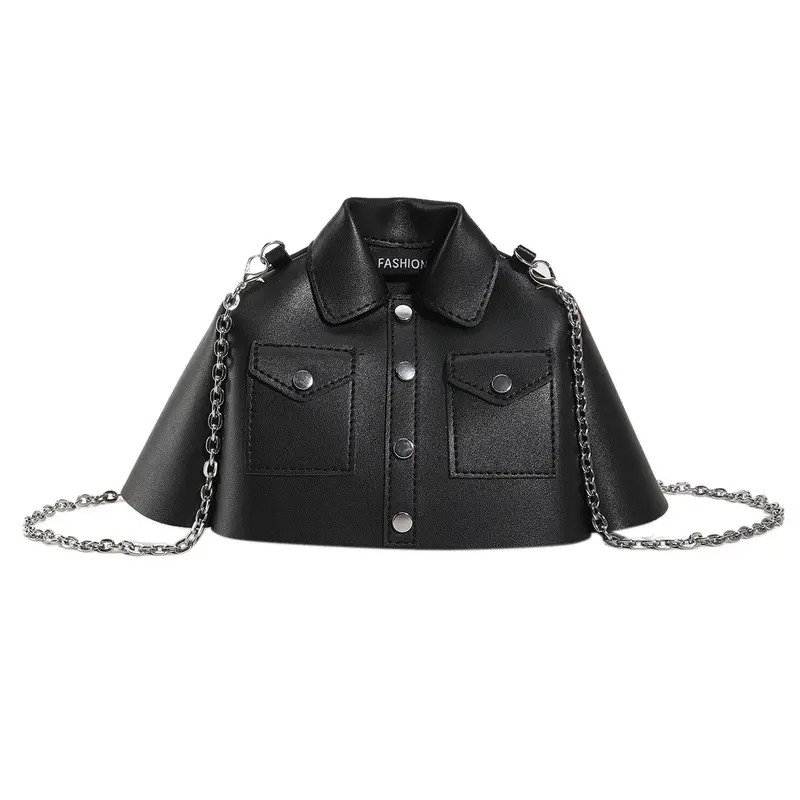 Women's Cream Shoulder Bag with Chain Strap 2023 - Image 11