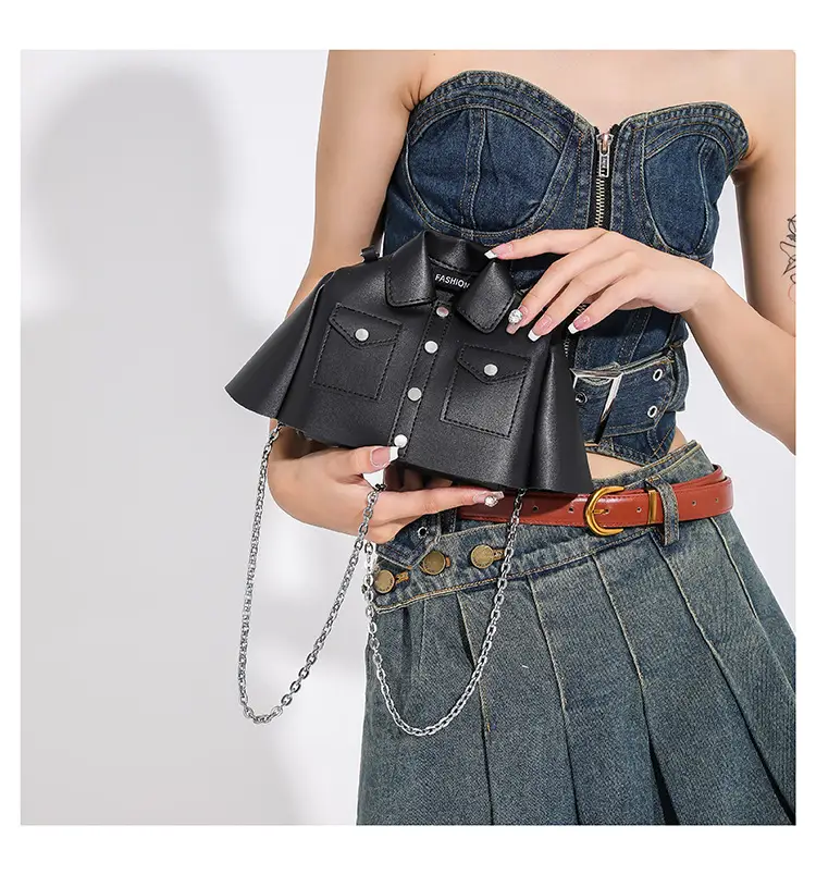 Women's Cream Shoulder Bag with Chain Strap 2023 — feature 18
