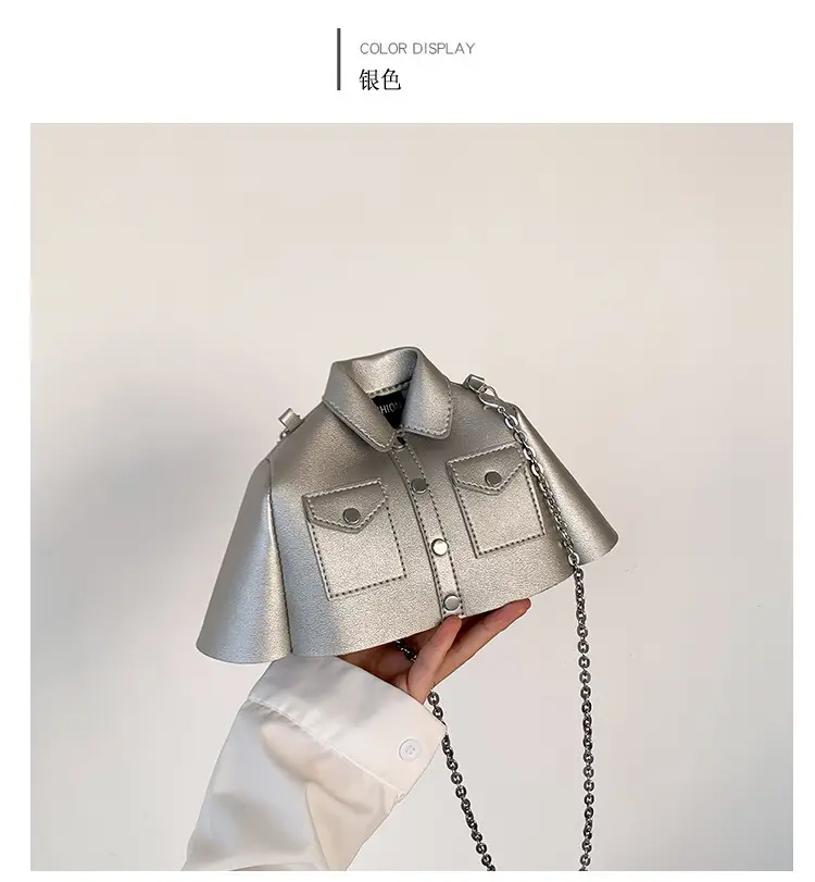 Women's Cream Shoulder Bag with Chain Strap 2023 — feature 30