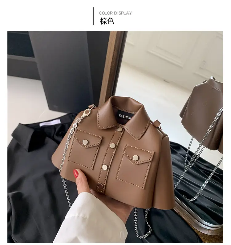 Women's Cream Shoulder Bag with Chain Strap 2023 — feature 32