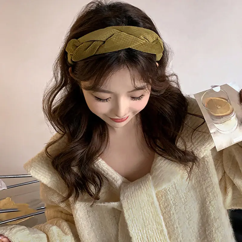 New Autumn Suede Woven Hairpin for Women - Image 6