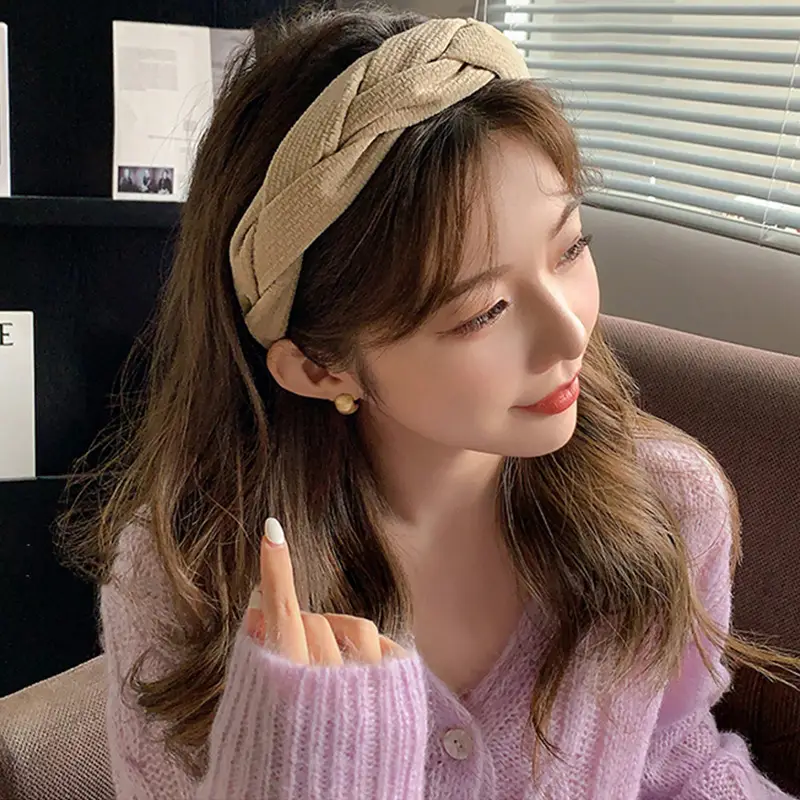 New Autumn Suede Woven Hairpin for Women - Image 7