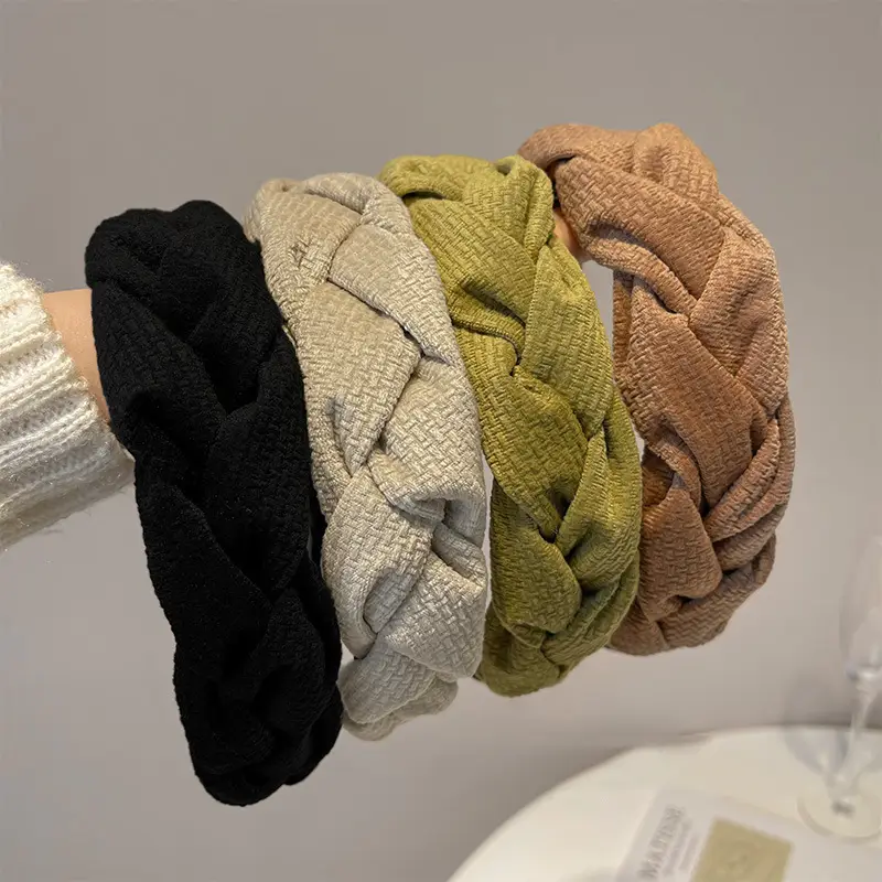 New Autumn Suede Woven Hairpin for Women - Image 8