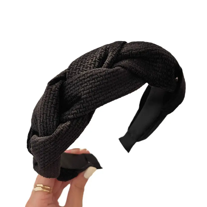New Autumn Suede Woven Hairpin for Women - Image 9
