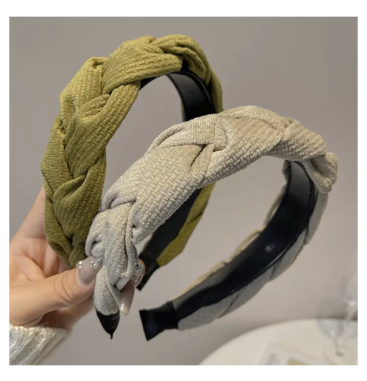 New Autumn Suede Woven Hairpin for Women — feature 11