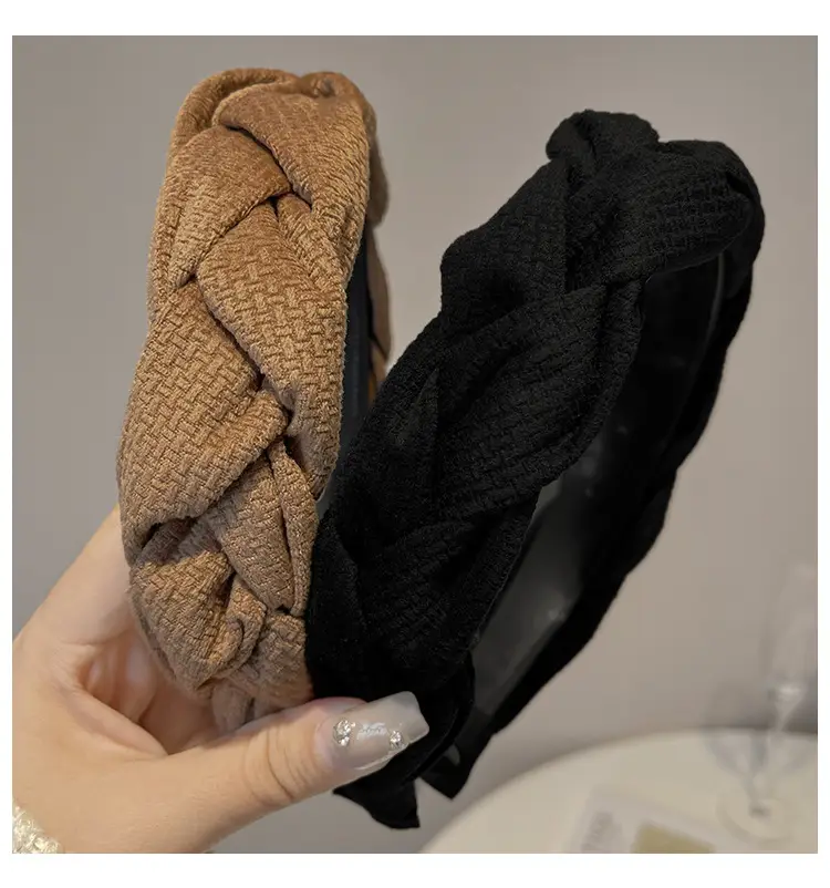 New Autumn Suede Woven Hairpin for Women — feature 12