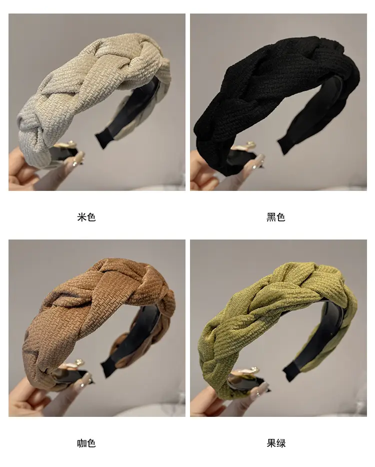 New Autumn Suede Woven Hairpin for Women — feature 4
