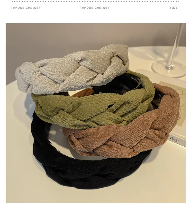 New Autumn Suede Woven Hairpin for Women — feature 8
