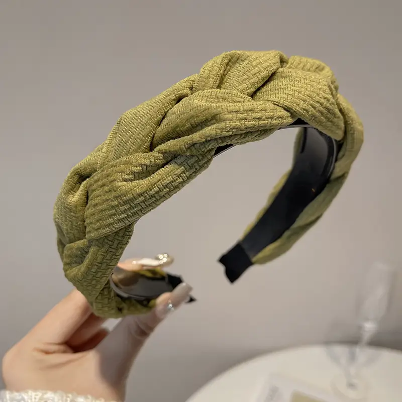 New Autumn Suede Woven Hairpin for Women - Image 3