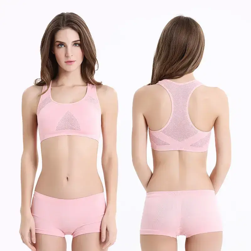 Cross-border breathable wireless vest sports bra running fitness shockproof yoga sleep sports underwear - Image 8
