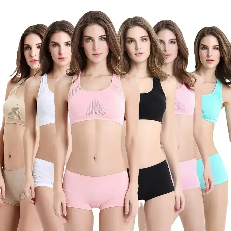 Cross-border breathable wireless vest sports bra running fitness shockproof yoga sleep sports underwear - Image 11