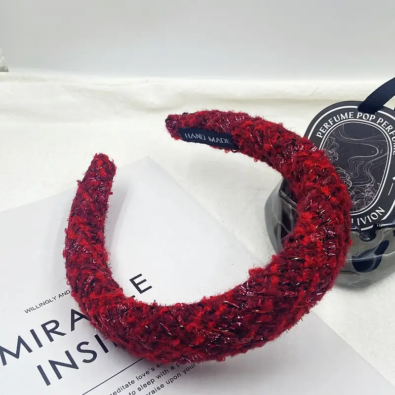 Pink Velvet Anti-Slip Headband for Women - Image 18
