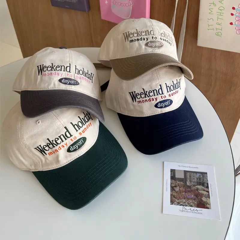 Vintage Women's Baseball Cap Soft Top Wide Brim - Image 10