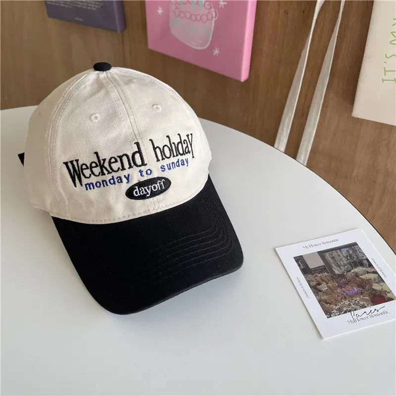 Vintage Women's Baseball Cap Soft Top Wide Brim - Image 7