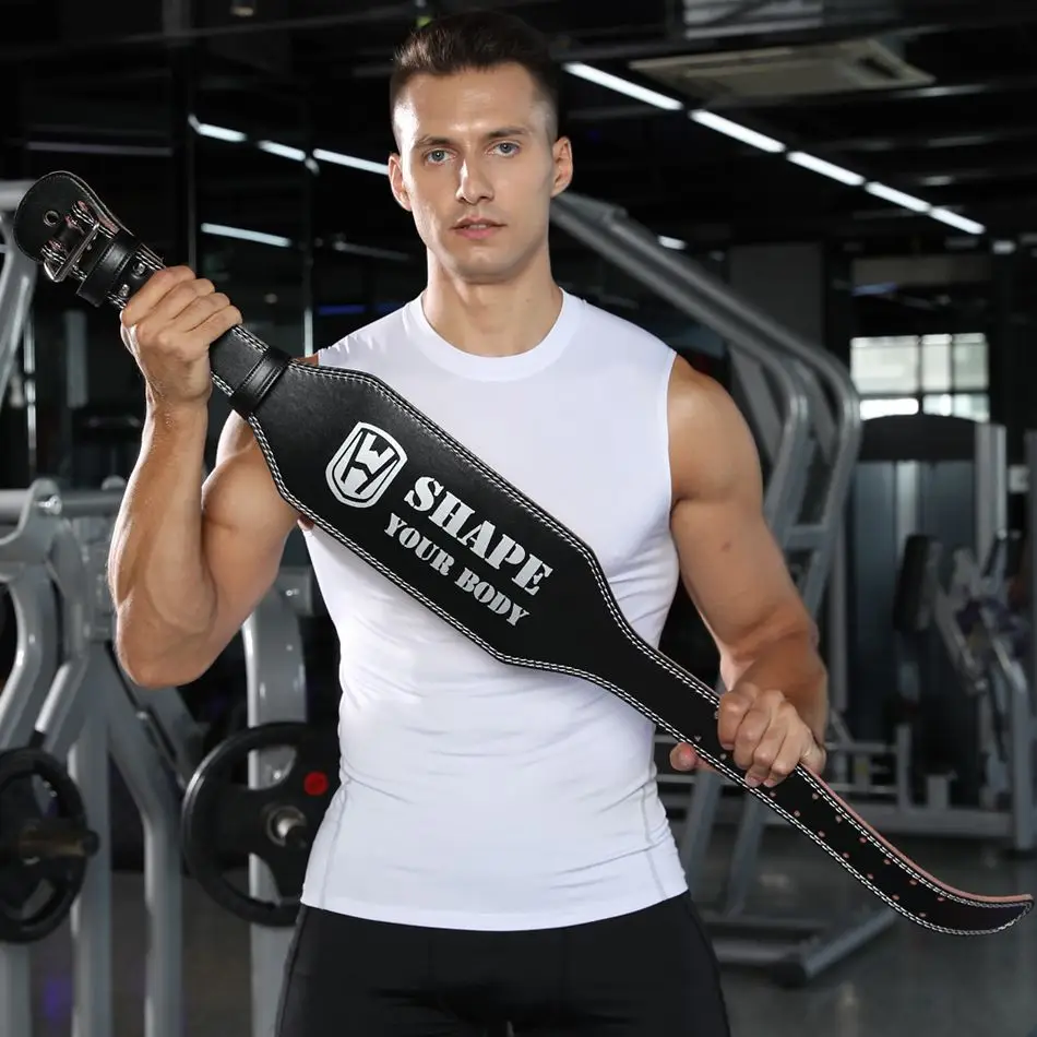 Shade Hard Pull PU Leather Gym Belt for Men - Image 3