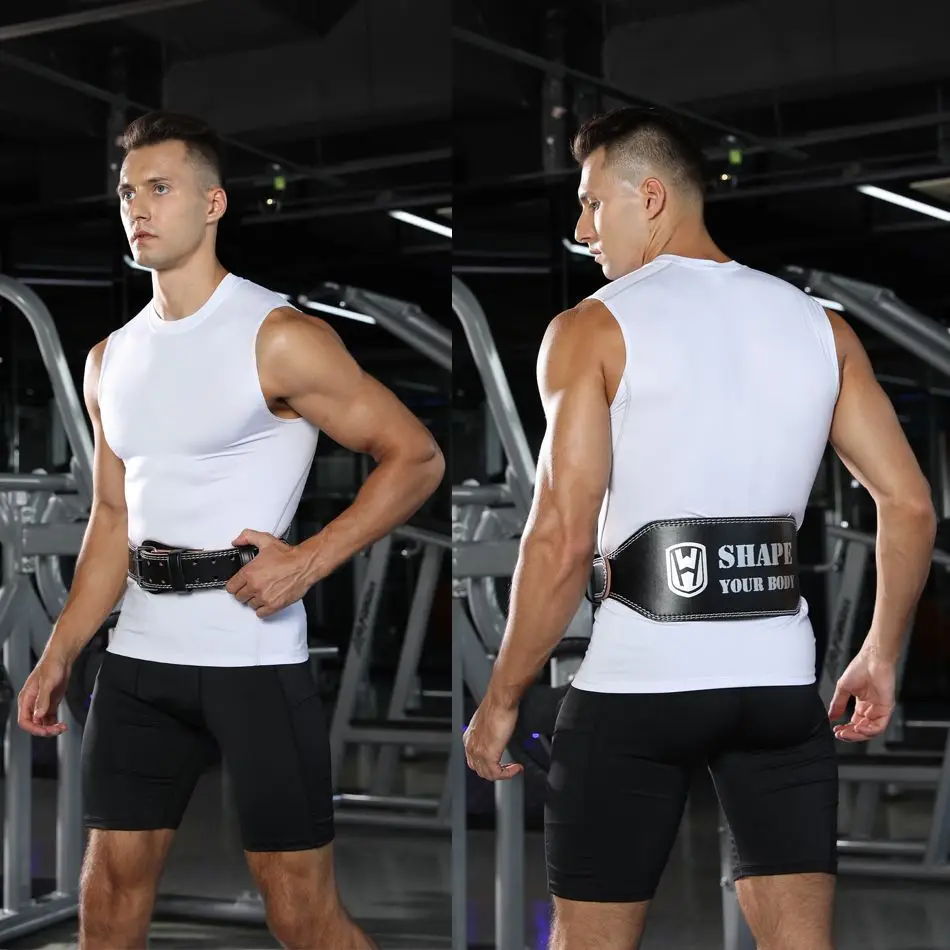 Shade Hard Pull PU Leather Gym Belt for Men - Image 5