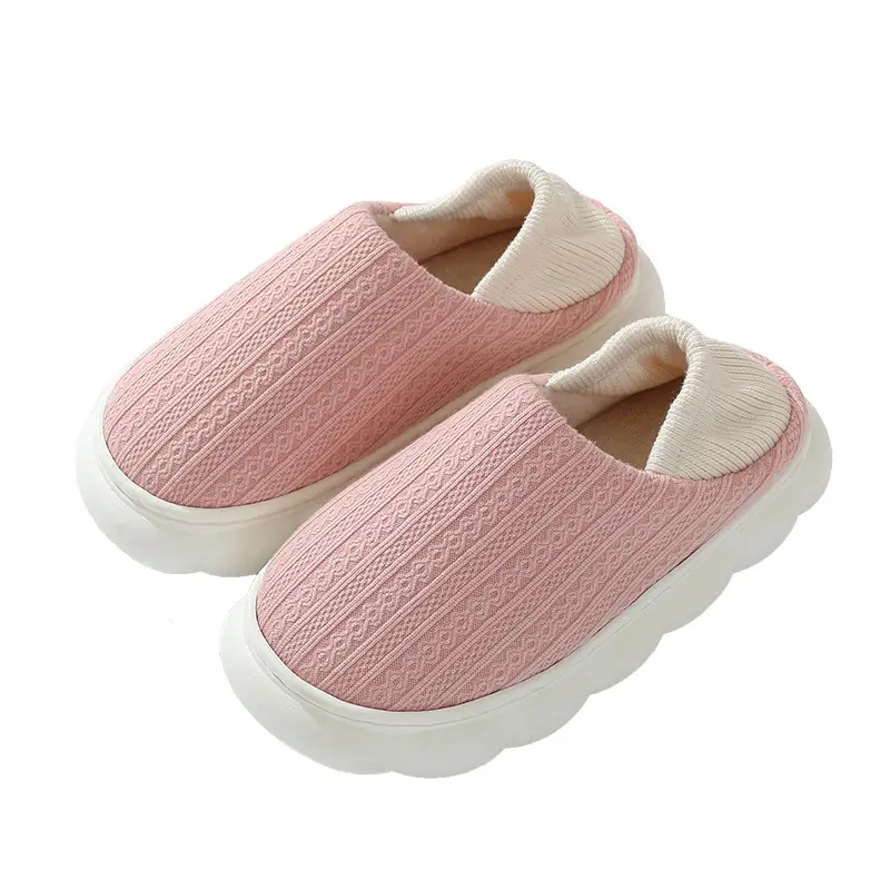 Moon Shoes Spring and Autumn Postpartum Soft-soled Maternal Shoes Warm Wooden Floor Non-slip Home Indoor Cotton Slippers for Women