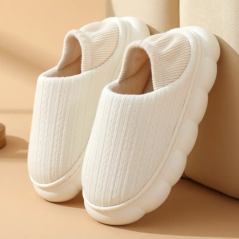 Moon Shoes Spring and Autumn Postpartum Soft-soled Maternal Shoes Warm Wooden Floor Non-slip Home Indoor Cotton Slippers for Women