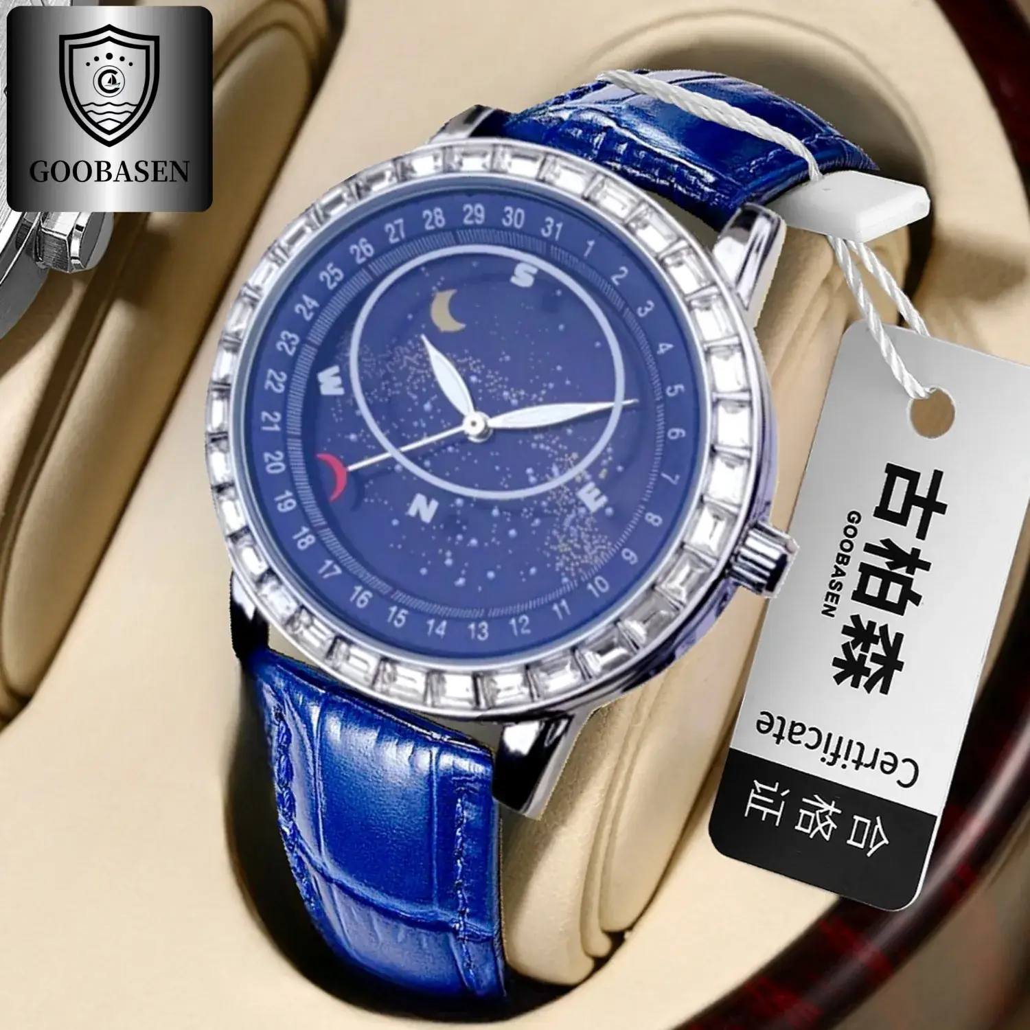 Men's Starry Sky Mechanical Watch Waterproof Large Dial
