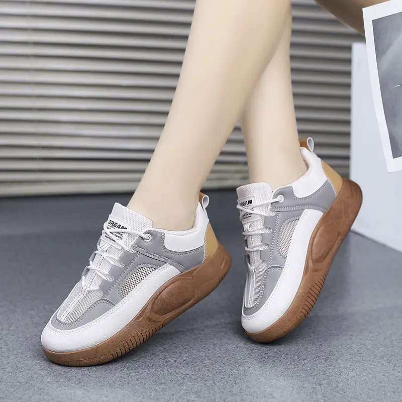 Women's Blue Orange Platform Sneakers 2023 - Image 4