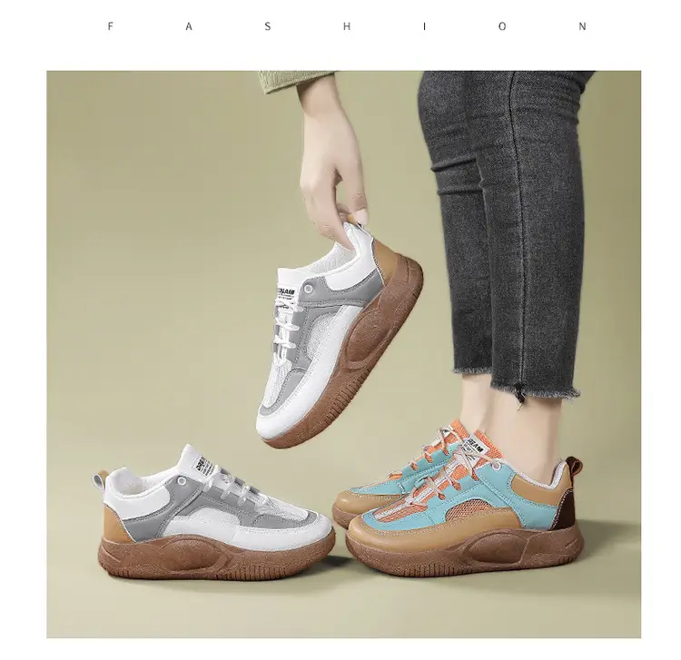 Women's Blue Orange Platform Sneakers 2023 — feature 26