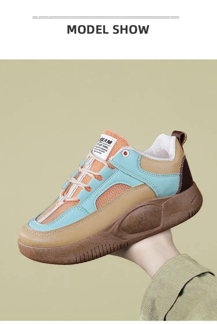 Women's Blue Orange Platform Sneakers 2023 — feature 32
