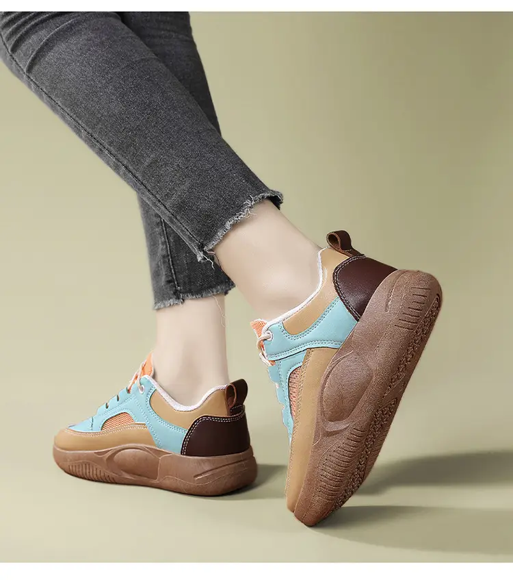 Women's Blue Orange Platform Sneakers 2023 — feature 35