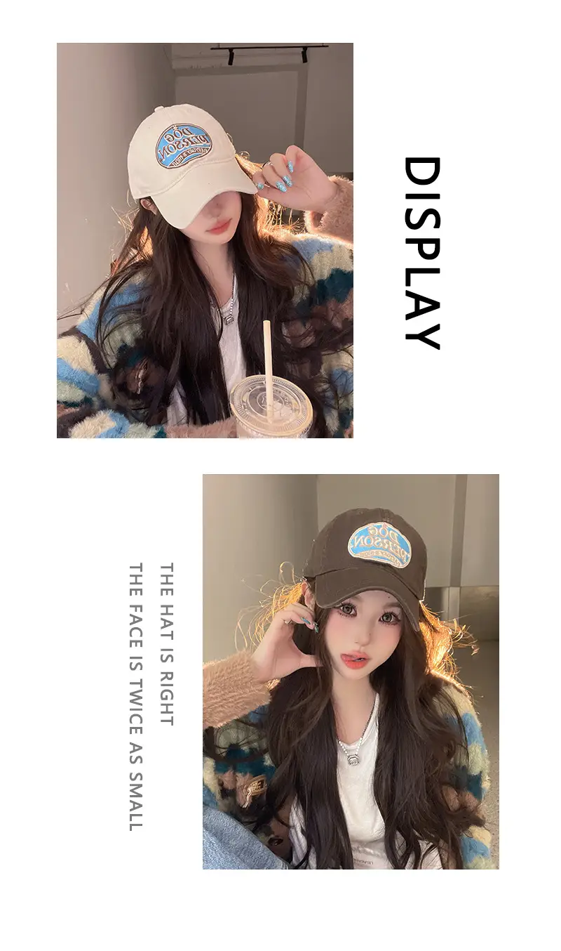 Korean-style Embroidered Baseball Cap for Women — feature 11