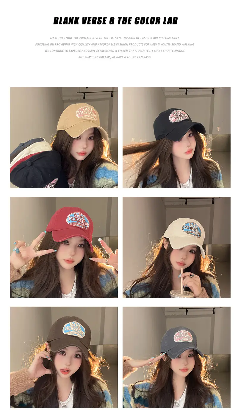 Korean-style Embroidered Baseball Cap for Women — feature 13