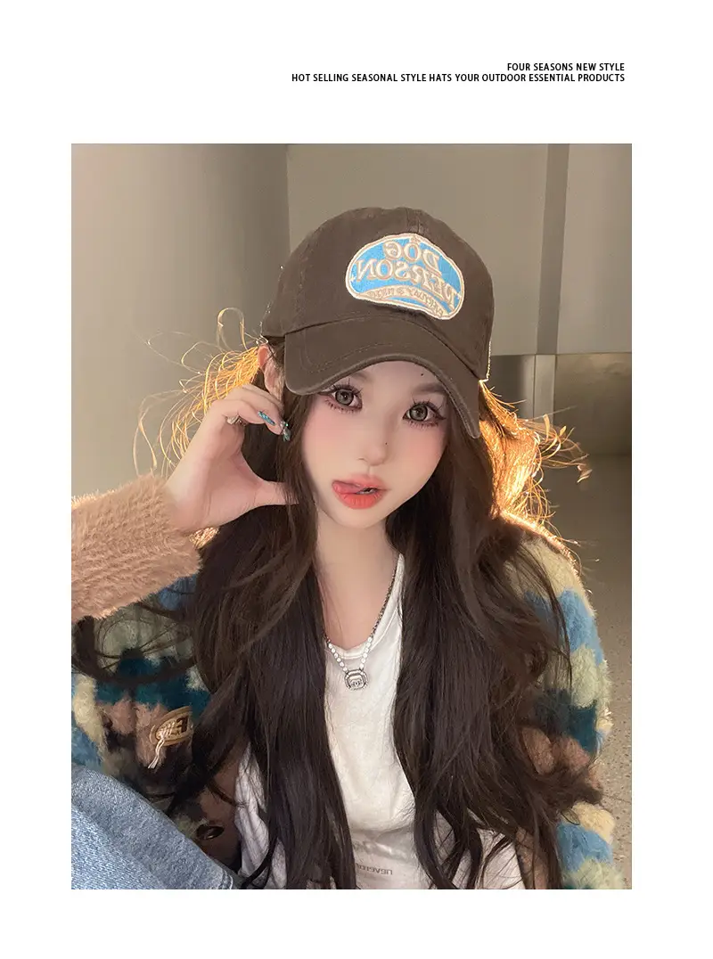 Korean-style Embroidered Baseball Cap for Women — feature 8