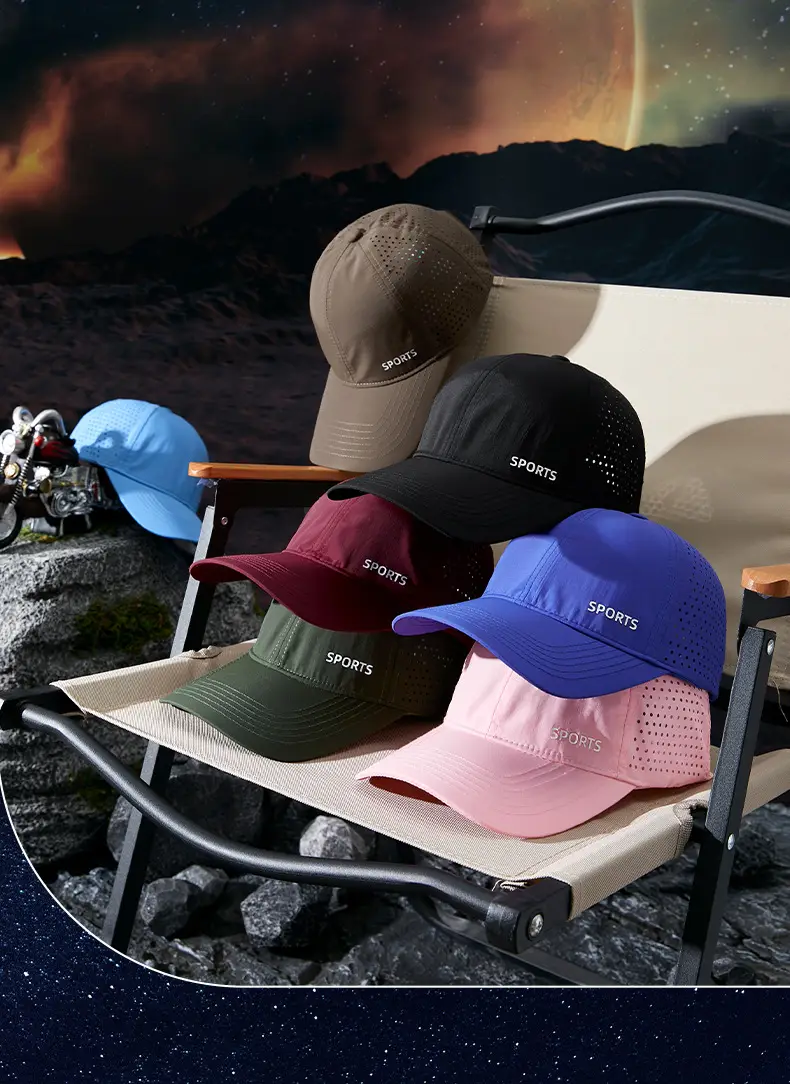 Women Blue Sports Cap with "SPORTS" Logo — feature 5