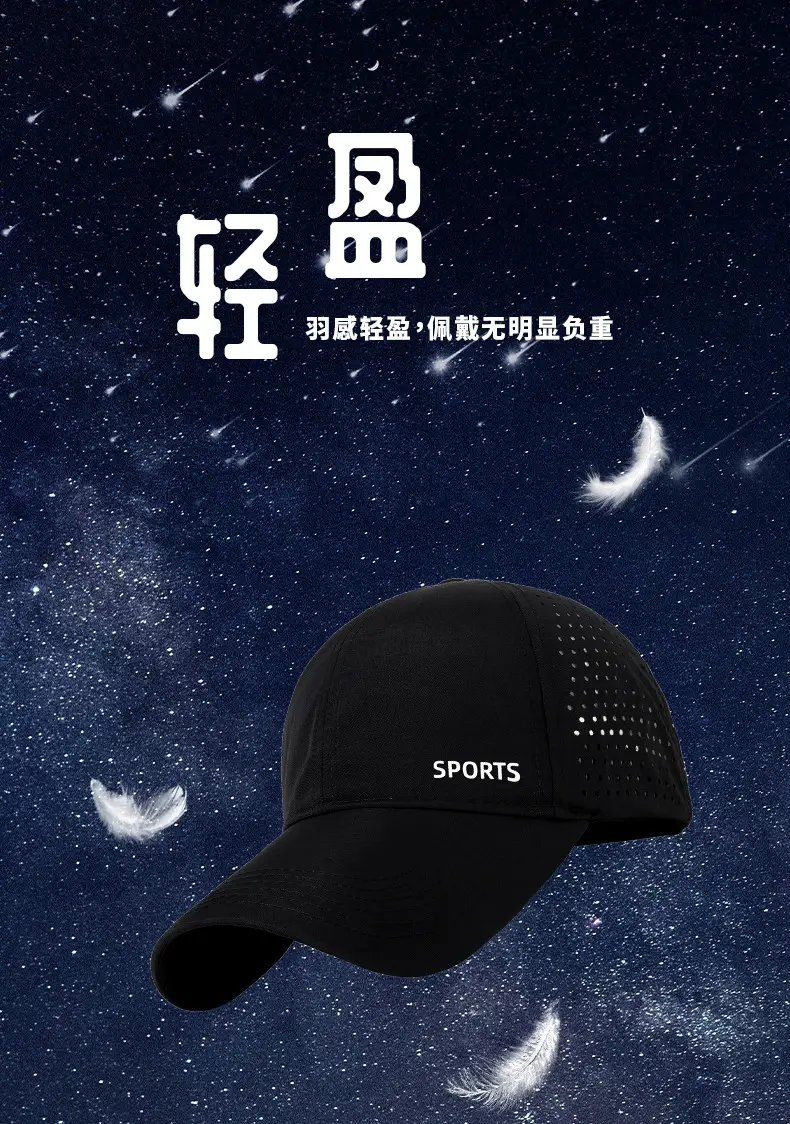 Women Blue Sports Cap with "SPORTS" Logo — feature 9