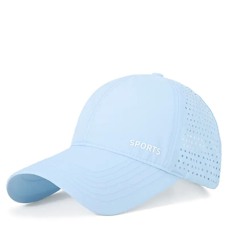Women Blue Sports Cap with "SPORTS" Logo
